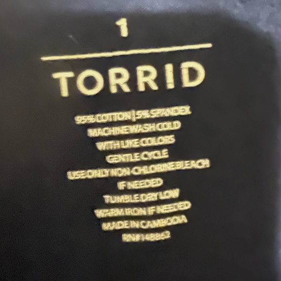 Torrid basic dark blue leggings - Picture 3 of 3